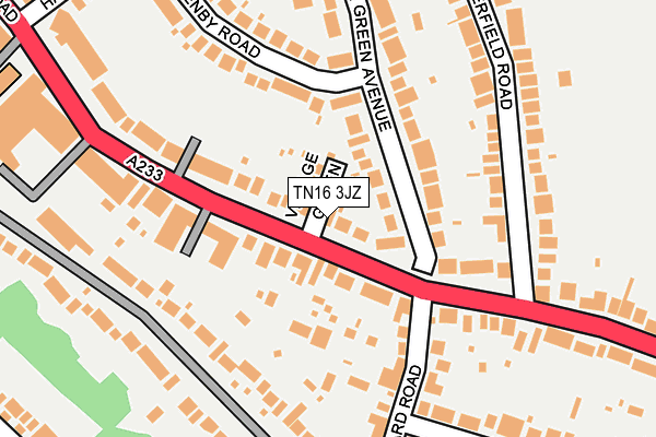 TN16 3JZ map - OS OpenMap – Local (Ordnance Survey)