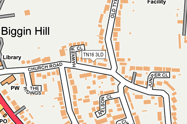 TN16 3LD map - OS OpenMap – Local (Ordnance Survey)