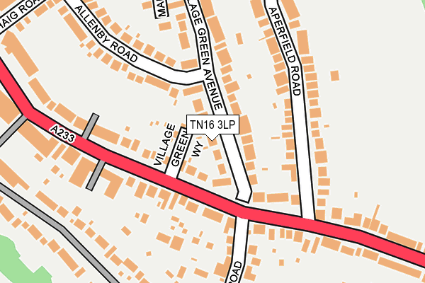 TN16 3LP map - OS OpenMap – Local (Ordnance Survey)