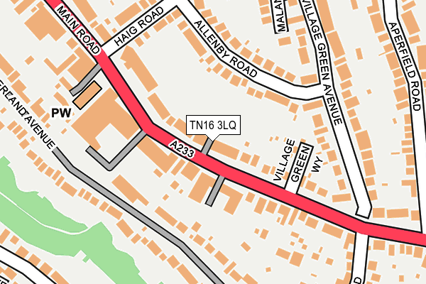 TN16 3LQ map - OS OpenMap – Local (Ordnance Survey)