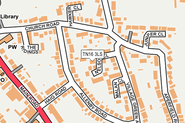 TN16 3LS map - OS OpenMap – Local (Ordnance Survey)