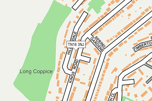 TN16 3NJ map - OS OpenMap – Local (Ordnance Survey)