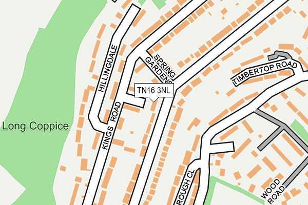 TN16 3NL map - OS OpenMap – Local (Ordnance Survey)