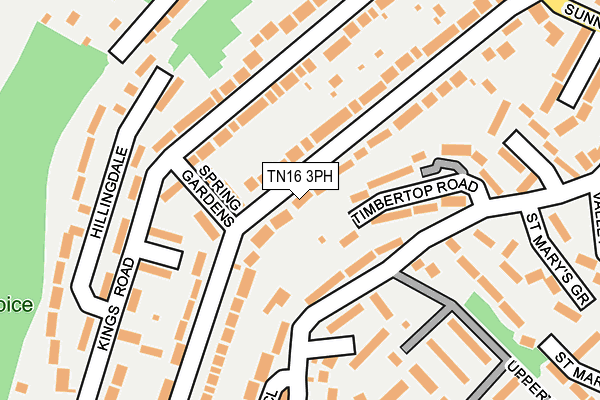 TN16 3PH map - OS OpenMap – Local (Ordnance Survey)