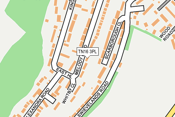 TN16 3PL map - OS OpenMap – Local (Ordnance Survey)