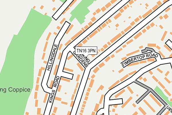 TN16 3PN map - OS OpenMap – Local (Ordnance Survey)