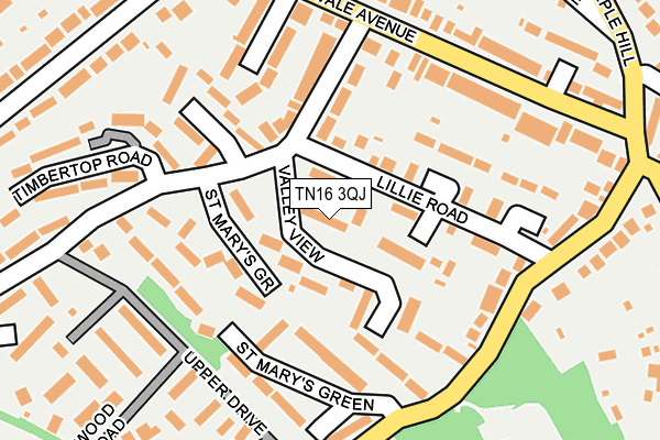 TN16 3QJ map - OS OpenMap – Local (Ordnance Survey)