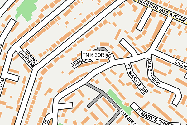 TN16 3QR map - OS OpenMap – Local (Ordnance Survey)