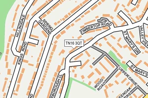 TN16 3QT map - OS OpenMap – Local (Ordnance Survey)