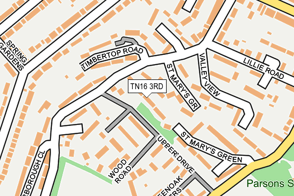 TN16 3RD map - OS OpenMap – Local (Ordnance Survey)