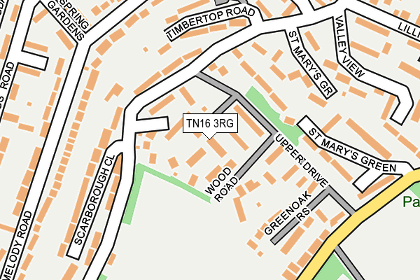 TN16 3RG map - OS OpenMap – Local (Ordnance Survey)
