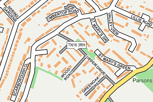 TN16 3RH map - OS OpenMap – Local (Ordnance Survey)