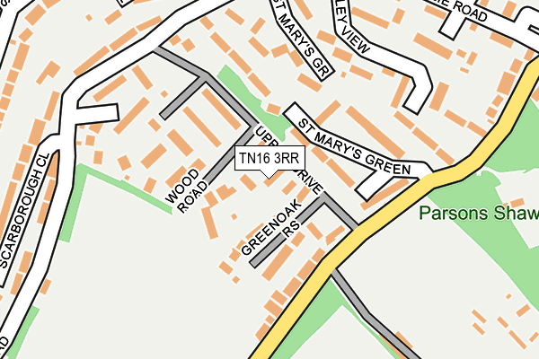 TN16 3RR map - OS OpenMap – Local (Ordnance Survey)