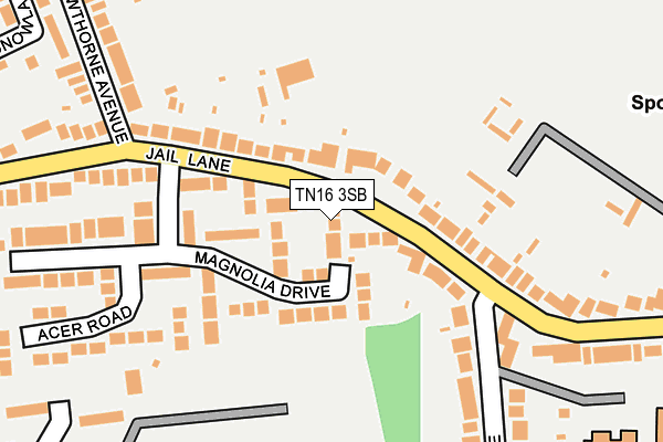 TN16 3SB map - OS OpenMap – Local (Ordnance Survey)