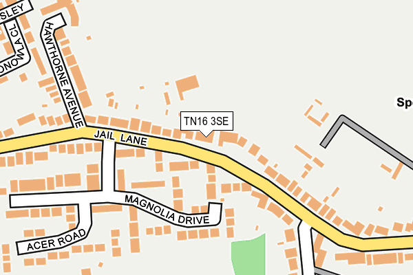 TN16 3SE map - OS OpenMap – Local (Ordnance Survey)