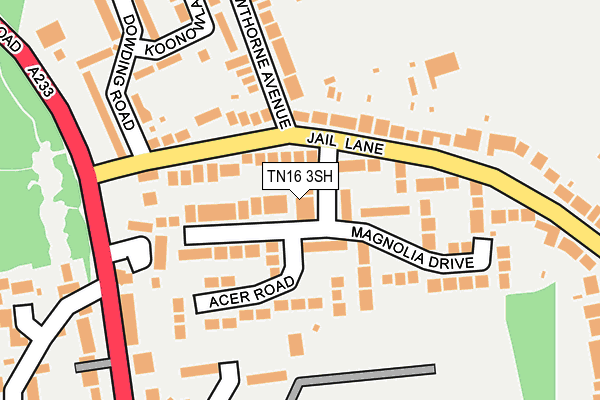 TN16 3SH map - OS OpenMap – Local (Ordnance Survey)