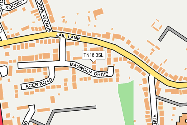 TN16 3SL map - OS OpenMap – Local (Ordnance Survey)