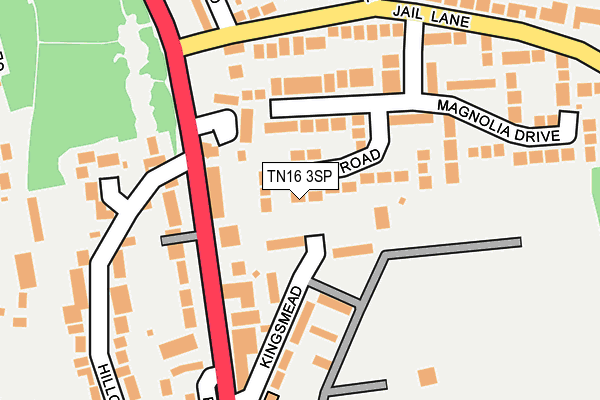 TN16 3SP map - OS OpenMap – Local (Ordnance Survey)
