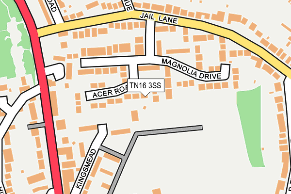 TN16 3SS map - OS OpenMap – Local (Ordnance Survey)