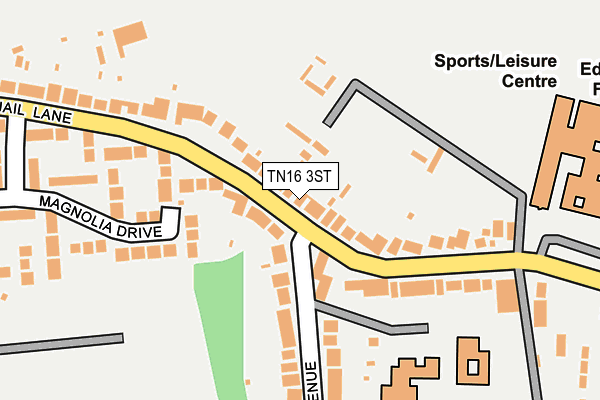 TN16 3ST map - OS OpenMap – Local (Ordnance Survey)