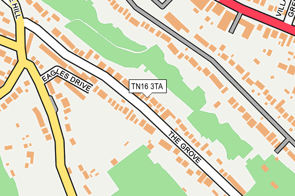 TN16 3TA map - OS OpenMap – Local (Ordnance Survey)
