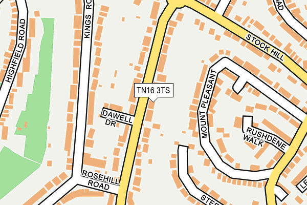 TN16 3TS map - OS OpenMap – Local (Ordnance Survey)