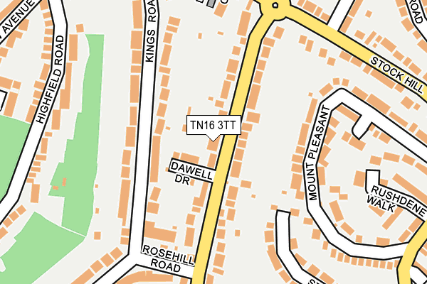 TN16 3TT map - OS OpenMap – Local (Ordnance Survey)