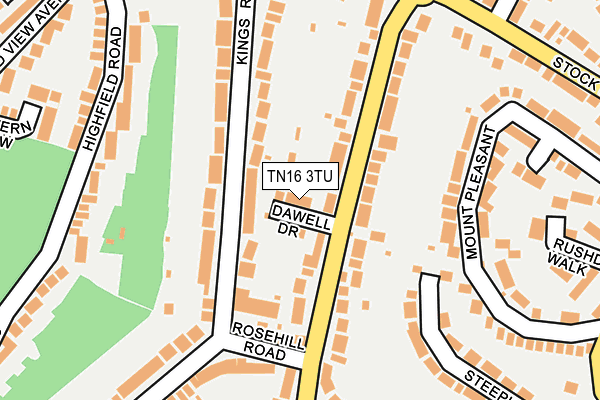 TN16 3TU map - OS OpenMap – Local (Ordnance Survey)