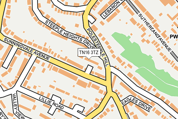 TN16 3TZ map - OS OpenMap – Local (Ordnance Survey)