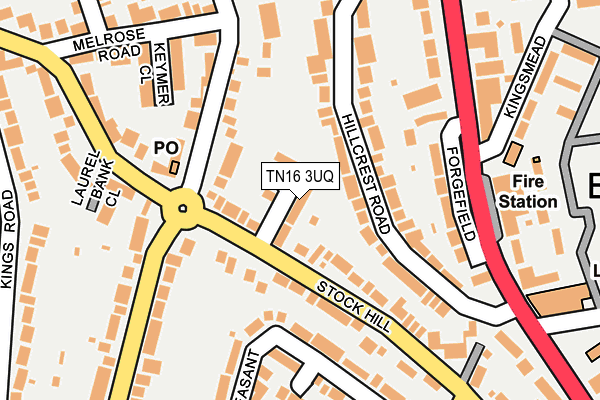 TN16 3UQ map - OS OpenMap – Local (Ordnance Survey)