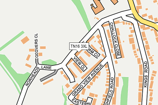 TN16 3XL map - OS OpenMap – Local (Ordnance Survey)