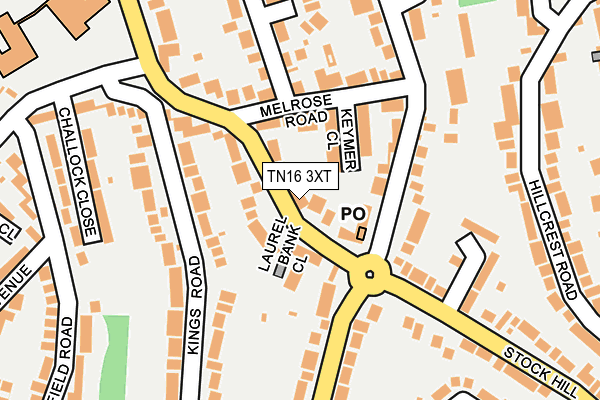 TN16 3XT map - OS OpenMap – Local (Ordnance Survey)