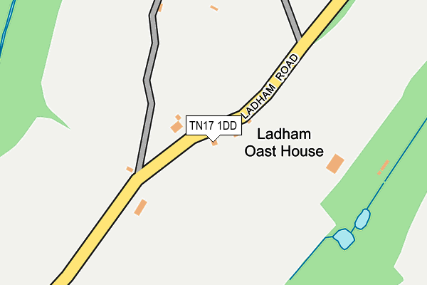 TN17 1DD map - OS OpenMap – Local (Ordnance Survey)