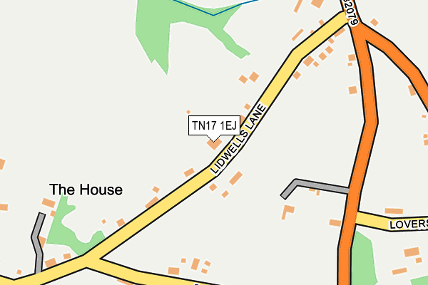 TN17 1EJ map - OS OpenMap – Local (Ordnance Survey)