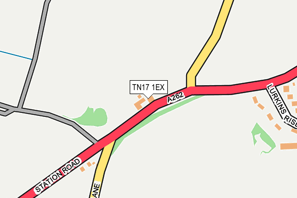 TN17 1EX map - OS OpenMap – Local (Ordnance Survey)