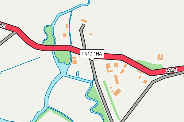 TN17 1HA map - OS OpenMap – Local (Ordnance Survey)