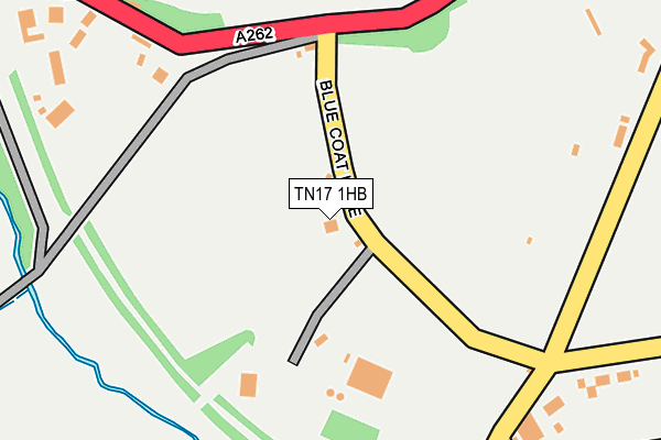 TN17 1HB map - OS OpenMap – Local (Ordnance Survey)