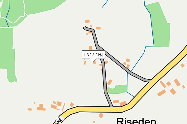TN17 1HJ map - OS OpenMap – Local (Ordnance Survey)
