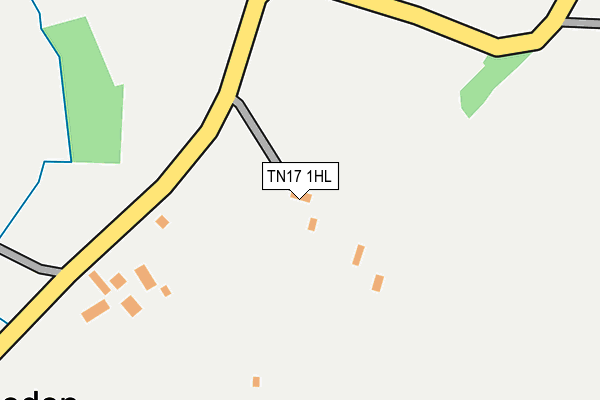TN17 1HL map - OS OpenMap – Local (Ordnance Survey)