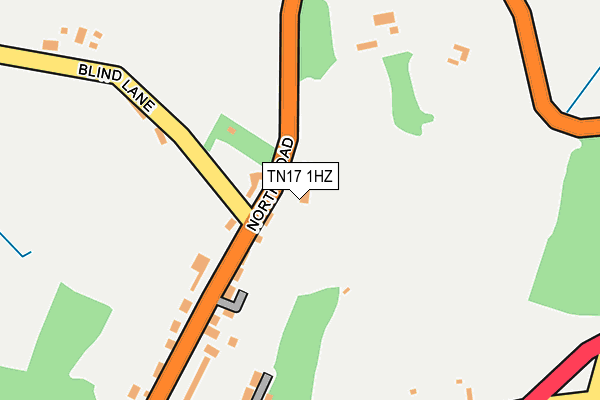 TN17 1HZ map - OS OpenMap – Local (Ordnance Survey)
