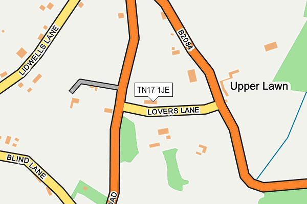 TN17 1JE map - OS OpenMap – Local (Ordnance Survey)