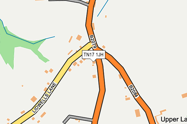 TN17 1JH map - OS OpenMap – Local (Ordnance Survey)