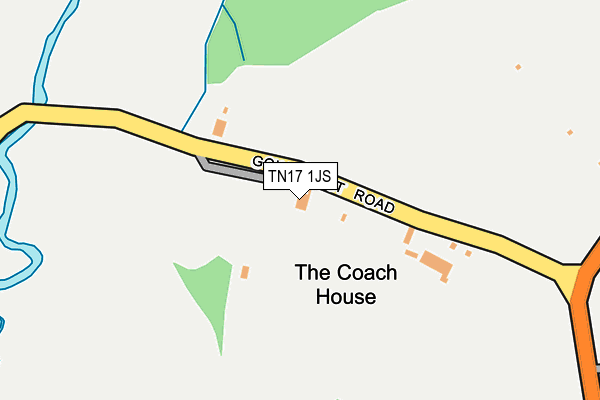 TN17 1JS map - OS OpenMap – Local (Ordnance Survey)