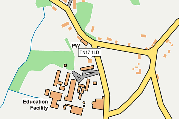 TN17 1LD map - OS OpenMap – Local (Ordnance Survey)