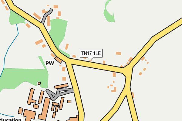 TN17 1LE map - OS OpenMap – Local (Ordnance Survey)