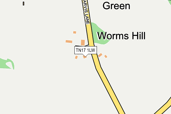 TN17 1LW map - OS OpenMap – Local (Ordnance Survey)