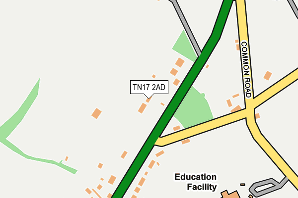 TN17 2AD map - OS OpenMap – Local (Ordnance Survey)