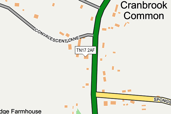 TN17 2AF map - OS OpenMap – Local (Ordnance Survey)