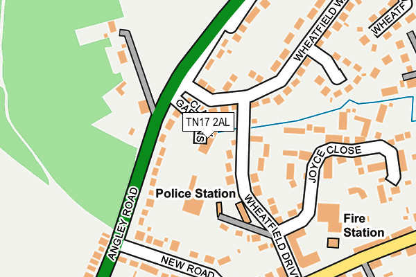 TN17 2AL map - OS OpenMap – Local (Ordnance Survey)