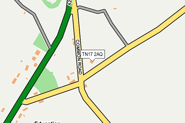TN17 2AQ map - OS OpenMap – Local (Ordnance Survey)